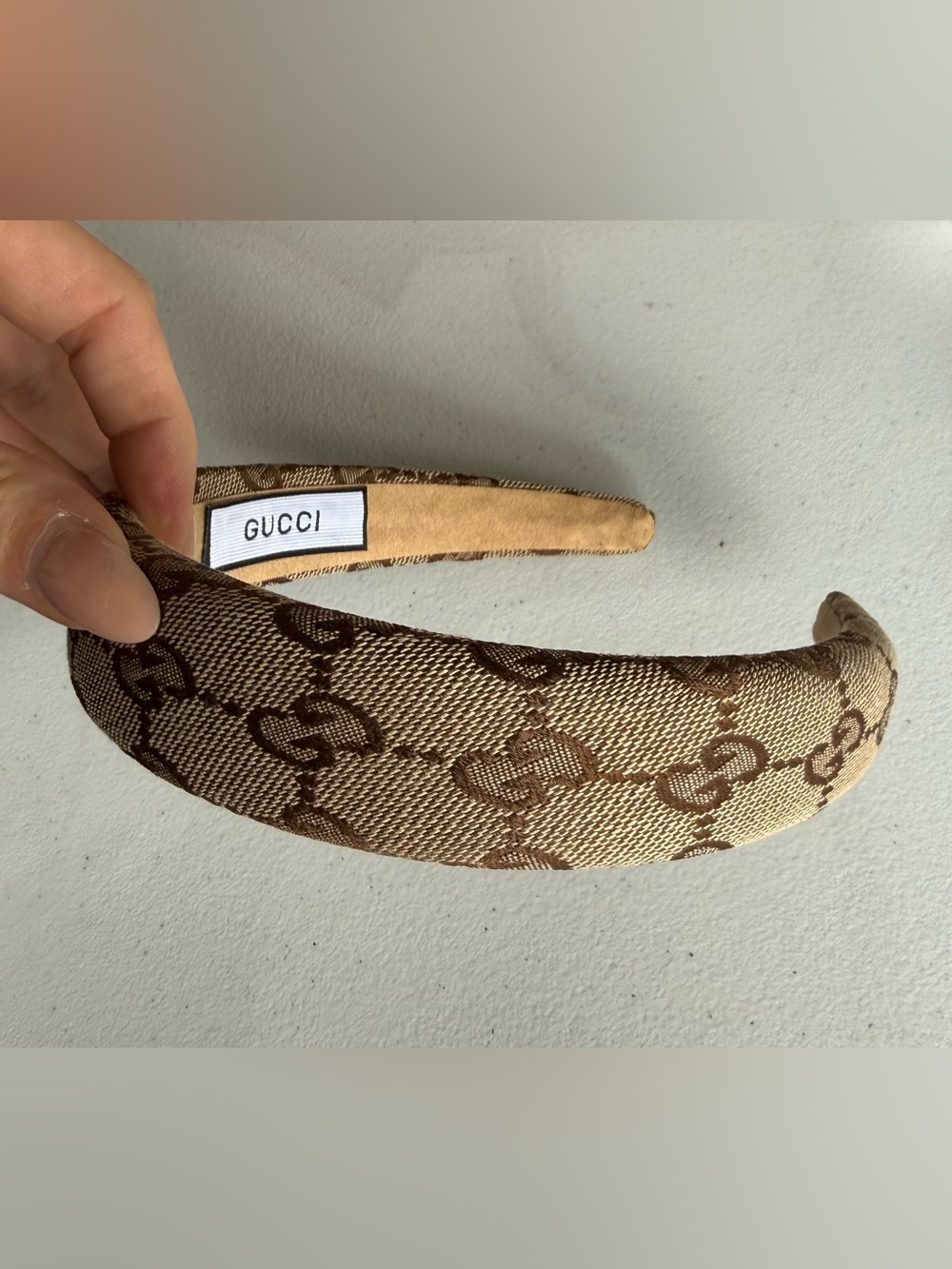 Brown Canvas Headband - New!